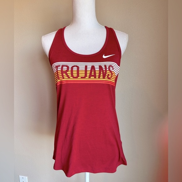 Nike USC trojans dry fit women’s razorback tank in red size medium - Picture 1 of 7